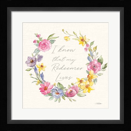 Framed Happy Easter V Redeemer Print