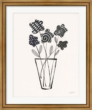 Framed Modern Floral II Print