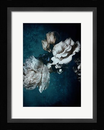 Framed Blue Flower 2 Print
