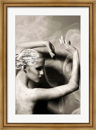 Framed Dancer Statue Print