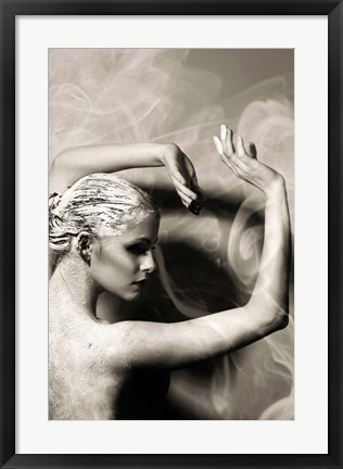 Framed Dancer Statue Print
