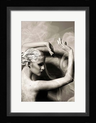 Framed Dancer Statue Print