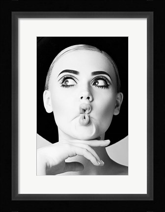 Framed Fish Face Glamour Print