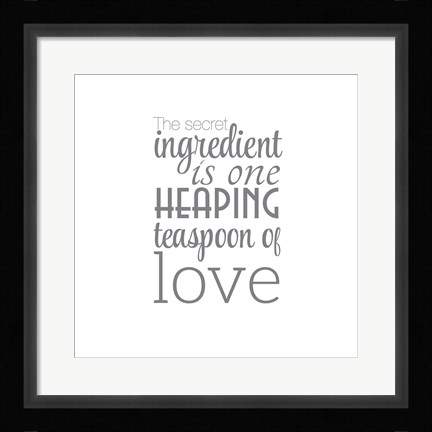 Framed Secret Ingredient Print