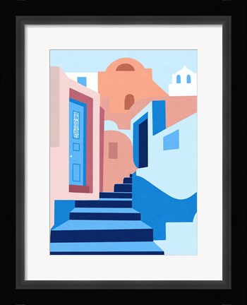 Framed Walk In Greece Print