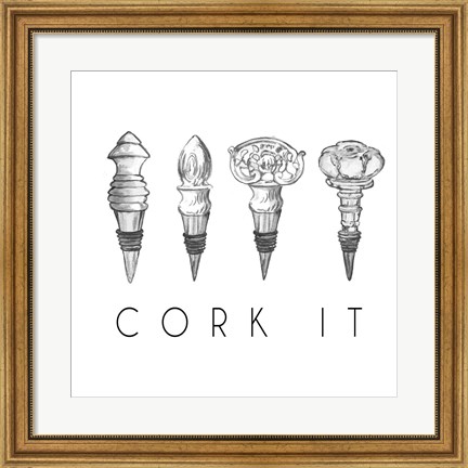 Framed Cork It Print