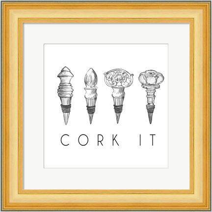 Framed Cork It Print