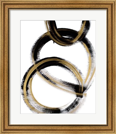 Framed Modern Flow with Gold Print