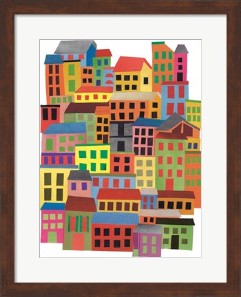 Framed Mid Town City Print