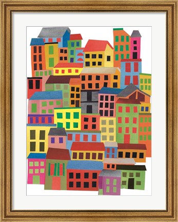 Framed Mid Town City Print