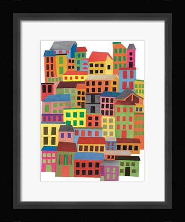 Framed Mid Town City Print