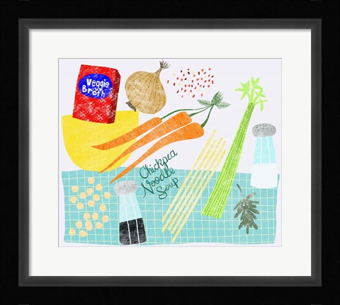 Framed Chickpea Noodle Soup Print