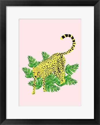 Framed Cheetah On The Lookout II Print