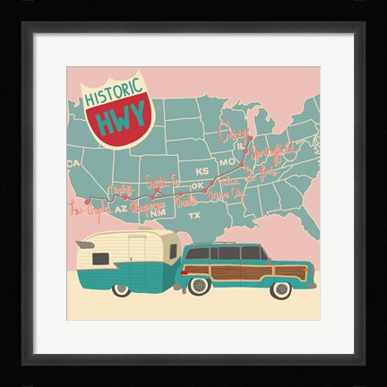 Framed Family Road Trip Print