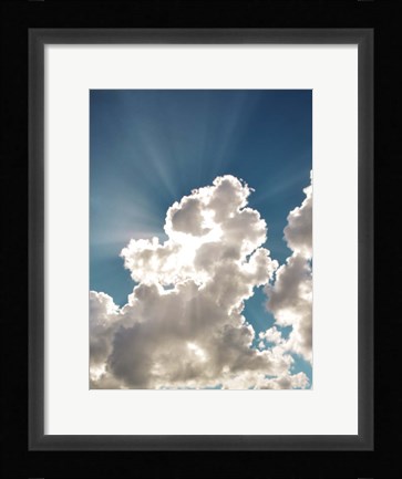 Framed Bursting Cloud Print