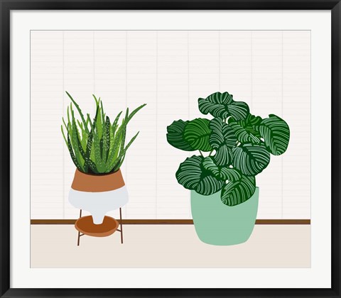 Framed Potted Plant Friends II Print