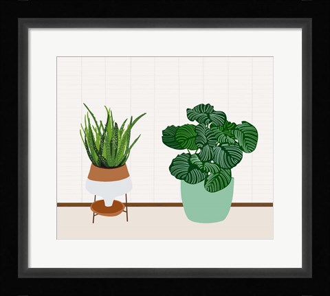 Framed Potted Plant Friends II Print