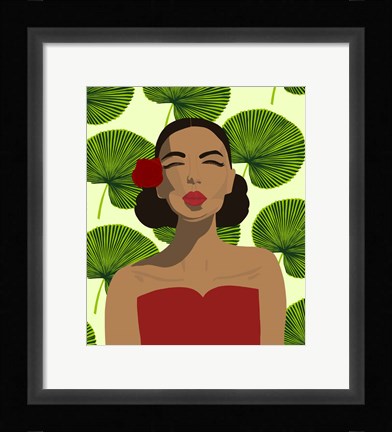 Framed Exotic Lady Print