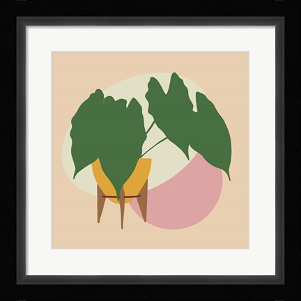Framed Mod Potted Plant 1 Print