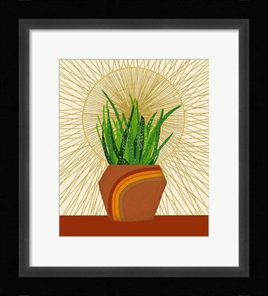 Framed Snake Plant Print
