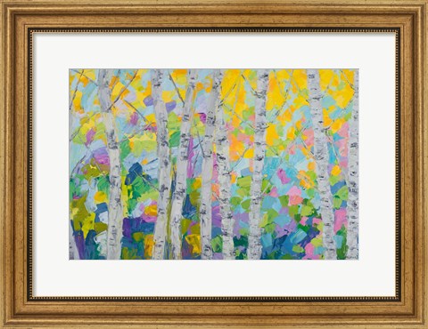 Framed Dancing Birch Tree Print
