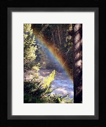 Framed Stream and Rainbow Collide Print