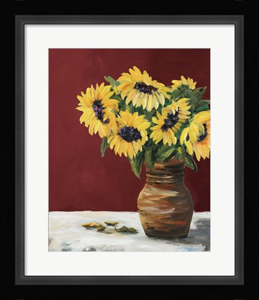 Framed Sunflowers Print