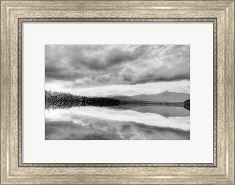 Framed Lake At Dusk Print