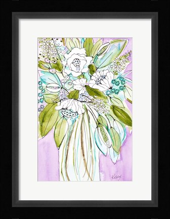 Framed Hopeful Bouquet I Print