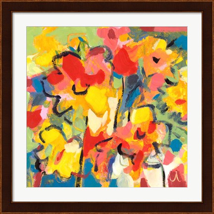 Framed Saturated Florals Print