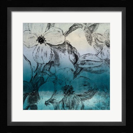 Framed Bella Natura I (Blue) Print