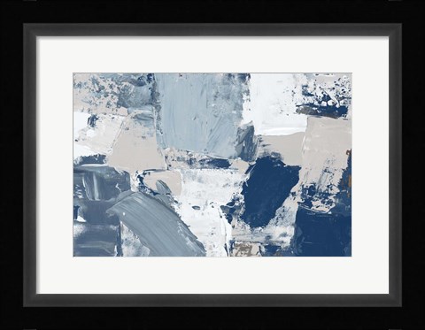 Framed Blue Combo Print