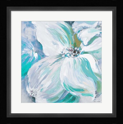Framed Blue Flower Song II Print
