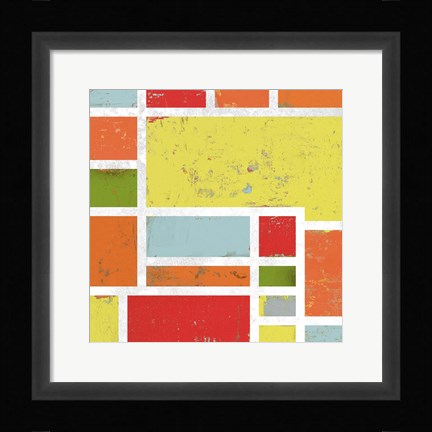 Framed Bright Retro Lofts I Print