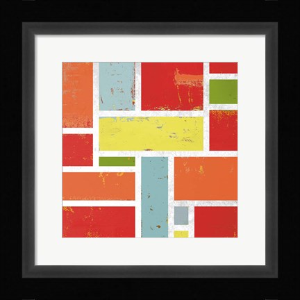 Framed Bright Retro Lofts II Print