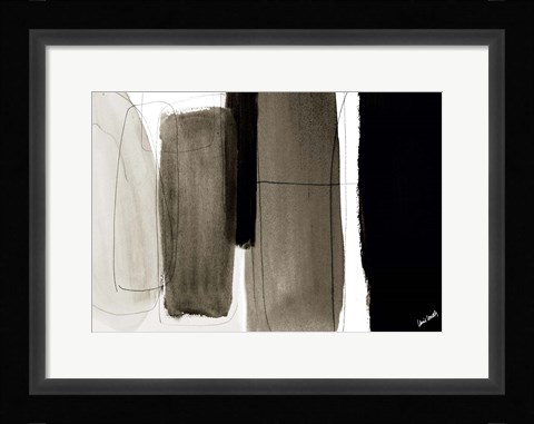 Framed Dark Veil Abstract Print