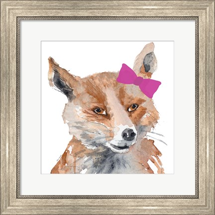 Framed Foxy Lady Square Print
