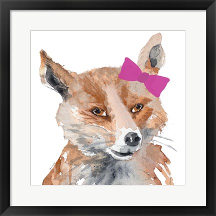 Framed Foxy Lady Square Print