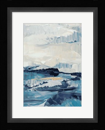 Framed Freedom of the Blue Sea I Print