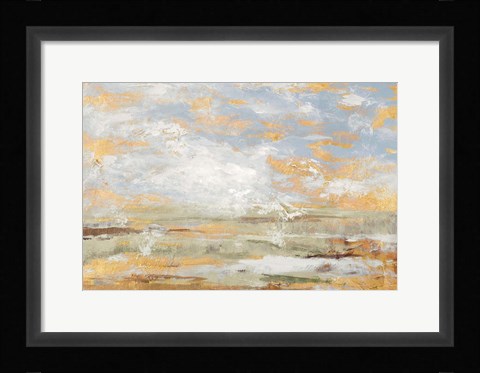 Framed Morning Mood with Gold Print