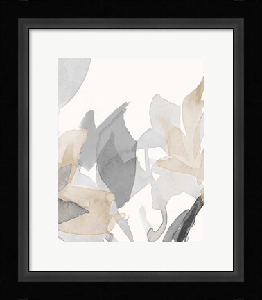 Framed Muted Delicate Floral II Print