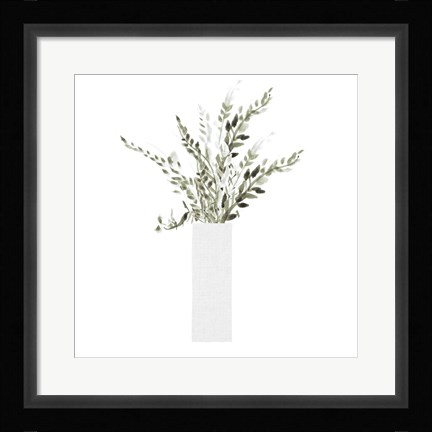 Framed Tall Milky Vase Print