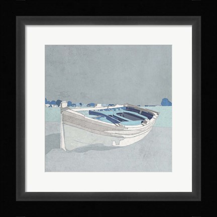 Framed Docked Ashore II Print