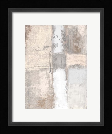 Framed Neutral Autumn Deconstructing I Print