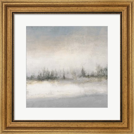 Framed Foggy Winter Day Print
