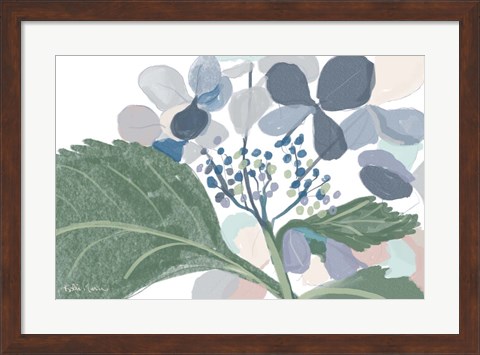 Framed Navy Floral Print