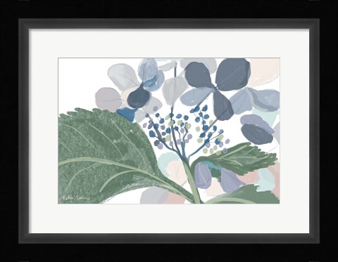 Framed Navy Floral Print