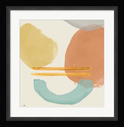 Framed Shapes In Pastels Print