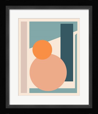 Framed Papercut Abstract II Print