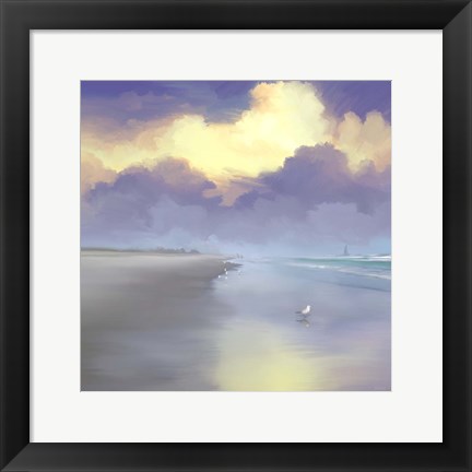 Framed Peaceful Day On The Beach I Print